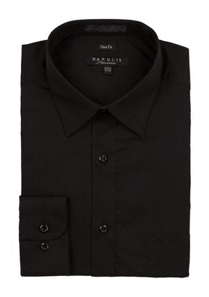 Marquis Slim Fit Dress Shirt - Black