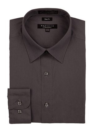 Marquis Slim Fit Dress Shirt - Charcoal