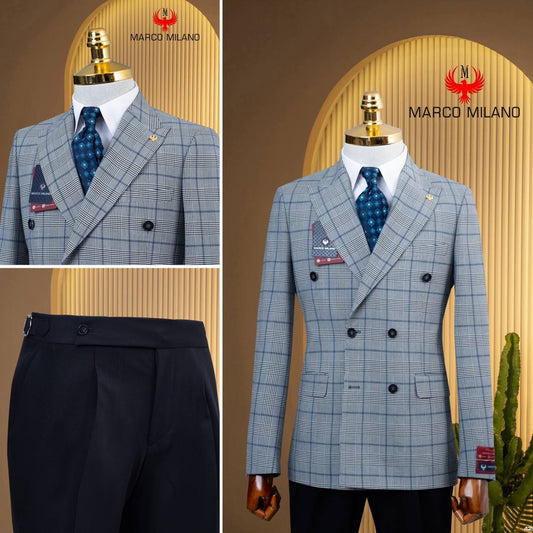 Marco Milano Double Breasted Luxury Suit