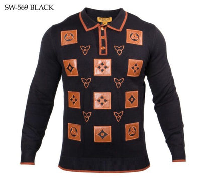 Prestige Luxury Leather Patch Sweater