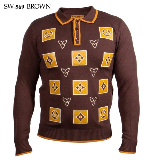 Prestige Luxury Leather Patch Sweater