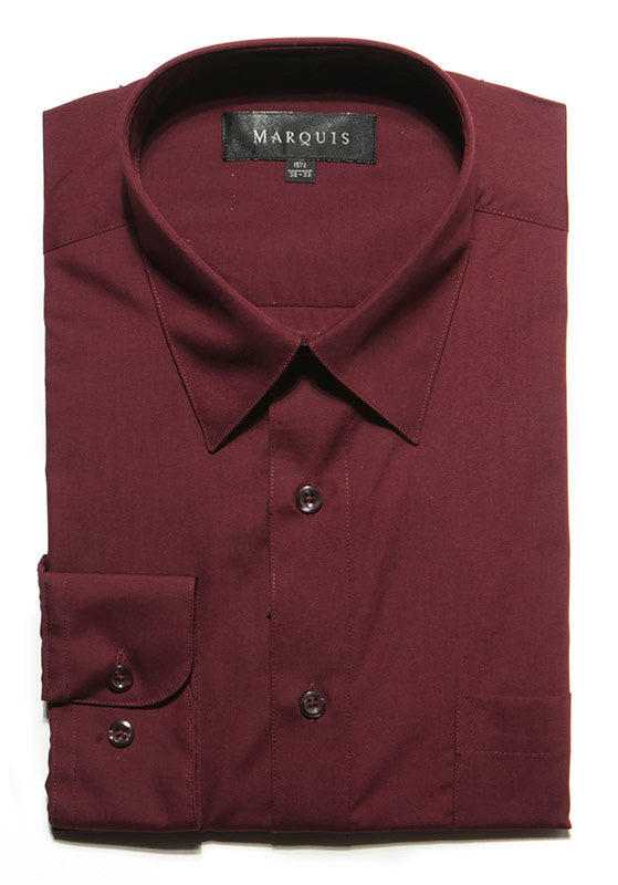 Marquis Classic Fit Dress Shirt - Burgundy